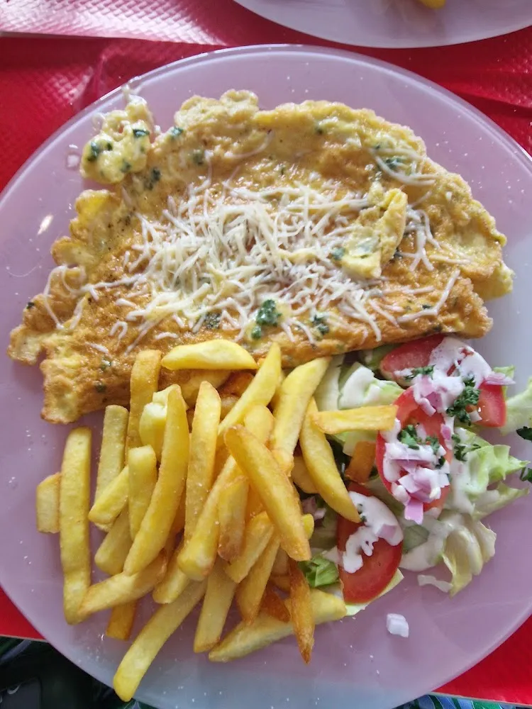 Omelette and Chips